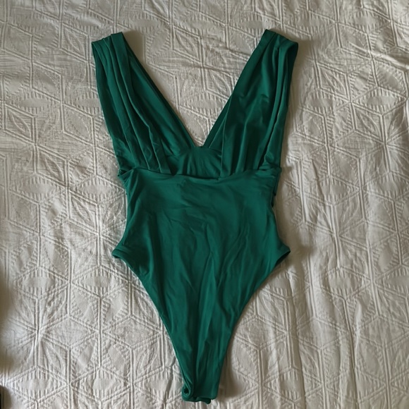 Kookai green body suit size 1 perfect condition - Picture 2 of 3